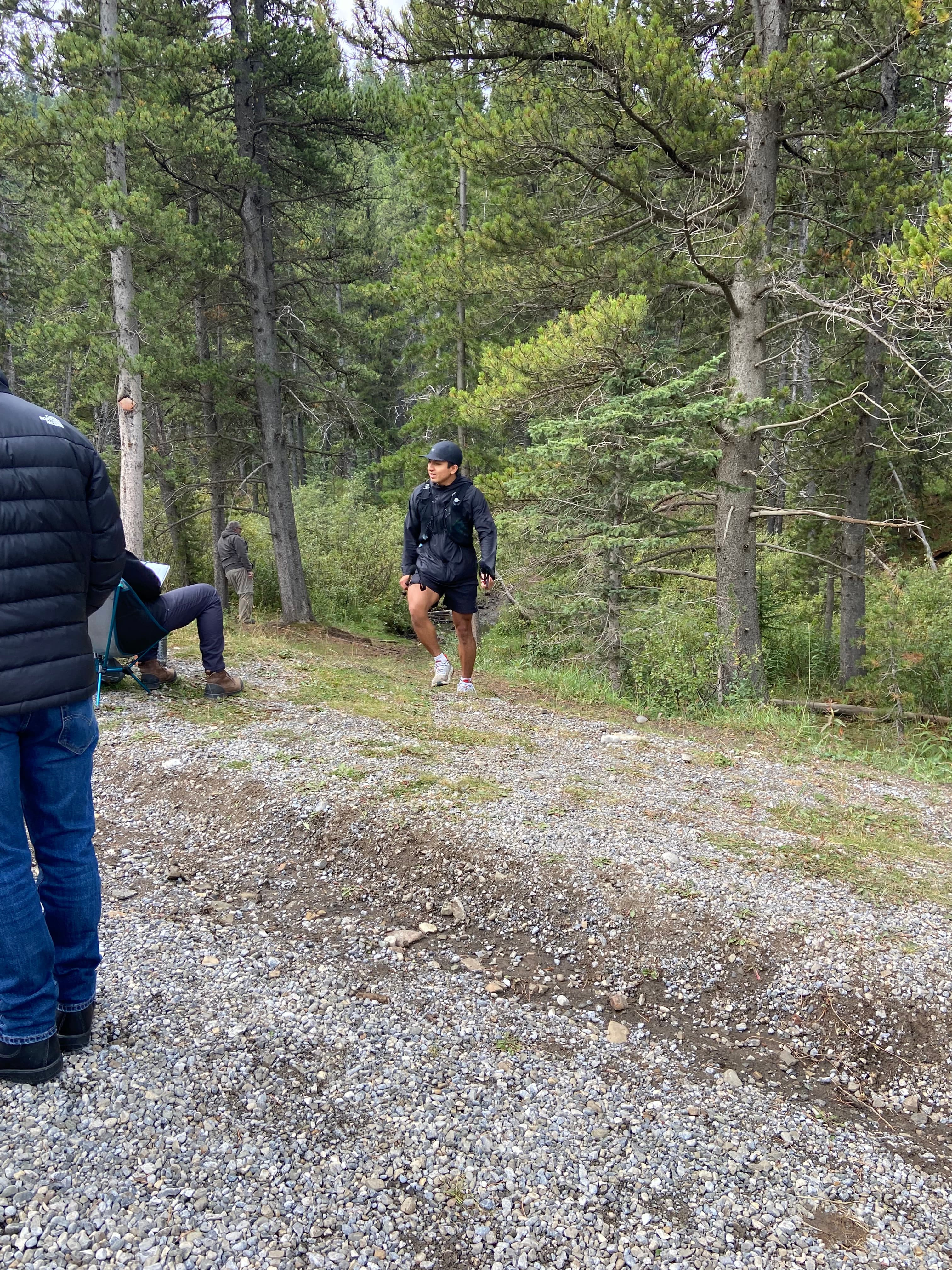 Walking up to my 3rd aid station at my first ultra run