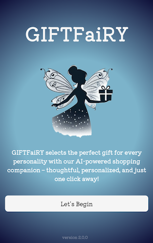 gift fairy landing page